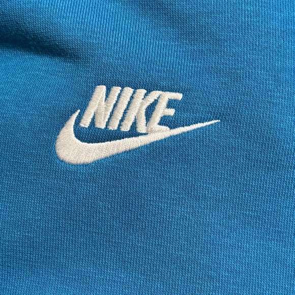Nike Women's Sportswear Club Fleece Pullover Hoodie -Turquoise/White NWT - Picture 5 of 6